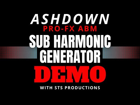 Ashdown PFX-SUB ABM Pro FX Sub Harmonic Octave Generator Bass Effect Pedal