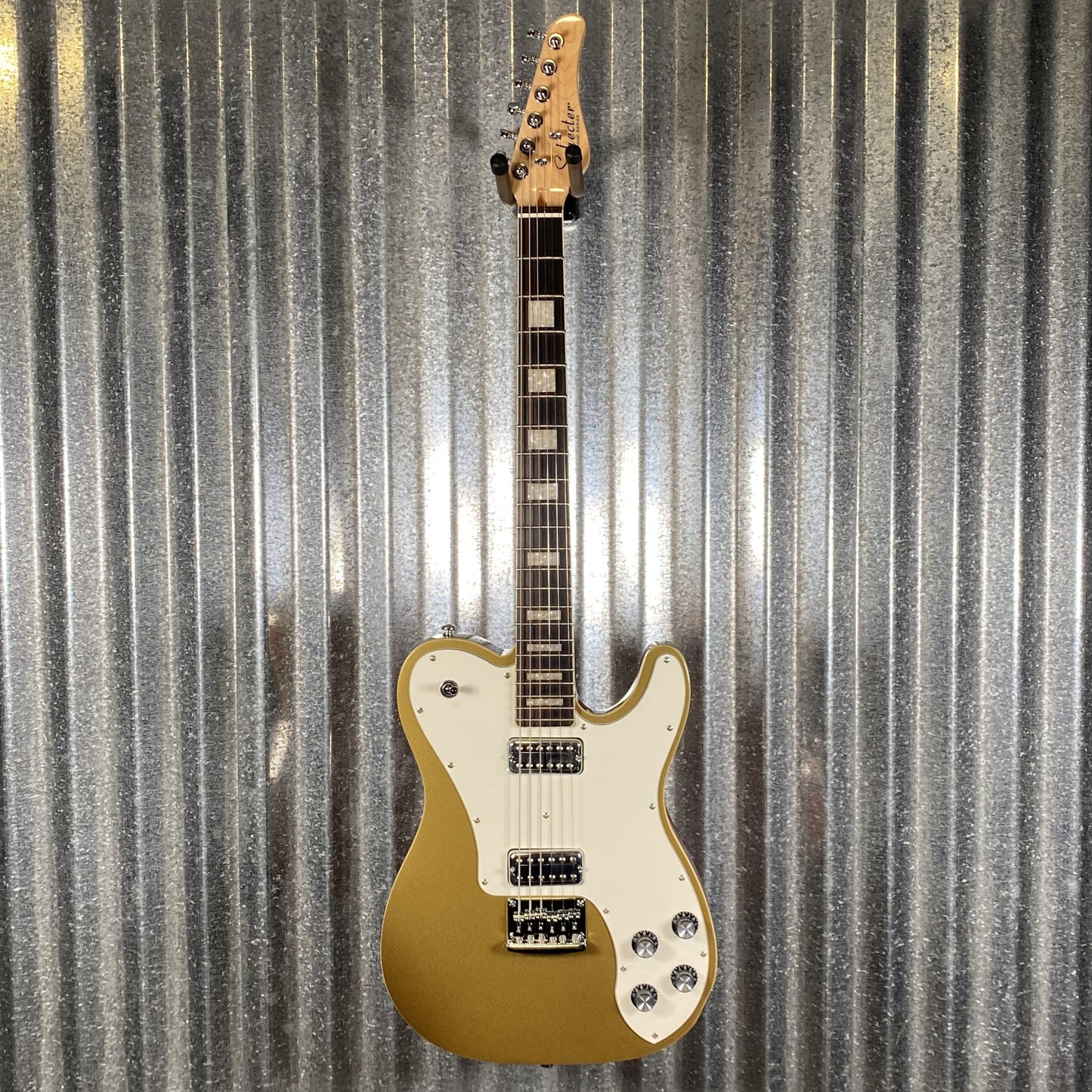 Schecter PT Fastback Gold Top Guitar #3218