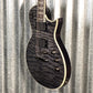 ESP LTD EC-401 Quilt Maple See Thru Black Satin Guitar & Case #0673 Used