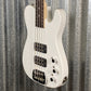 G&L USA Fullerton Deluxe ASAT 4 String Bass Alpine White & Bag #8080