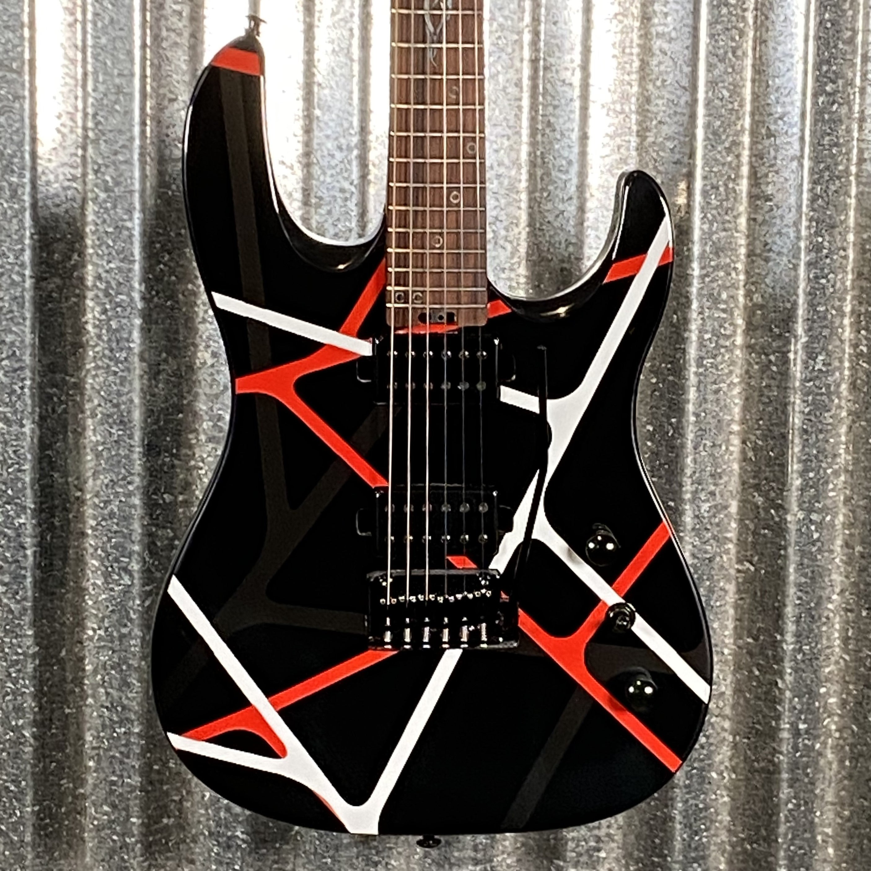Westcreek Guitars JX-50 HH Strat Style Red White Stripe
