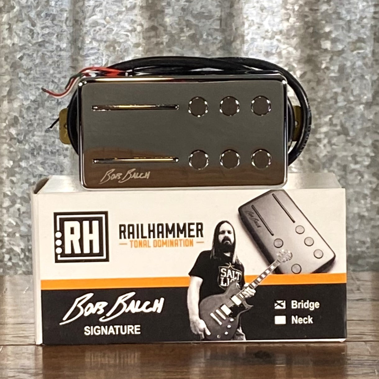 Railhammer Bob Balch Bridge Chrome Humbucker Guitar Pickup