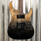 Schecter C-1 Standard Black Fade Burst Burl Guitar #0031