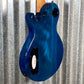 Schecter Solo-II Standard Ocean Blue Burst Burl Guitar #0502 Blem