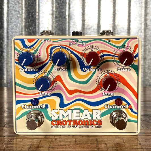 Crotronics Audio Devices Smear Double Overdrive Guitar Effect Pedal Used