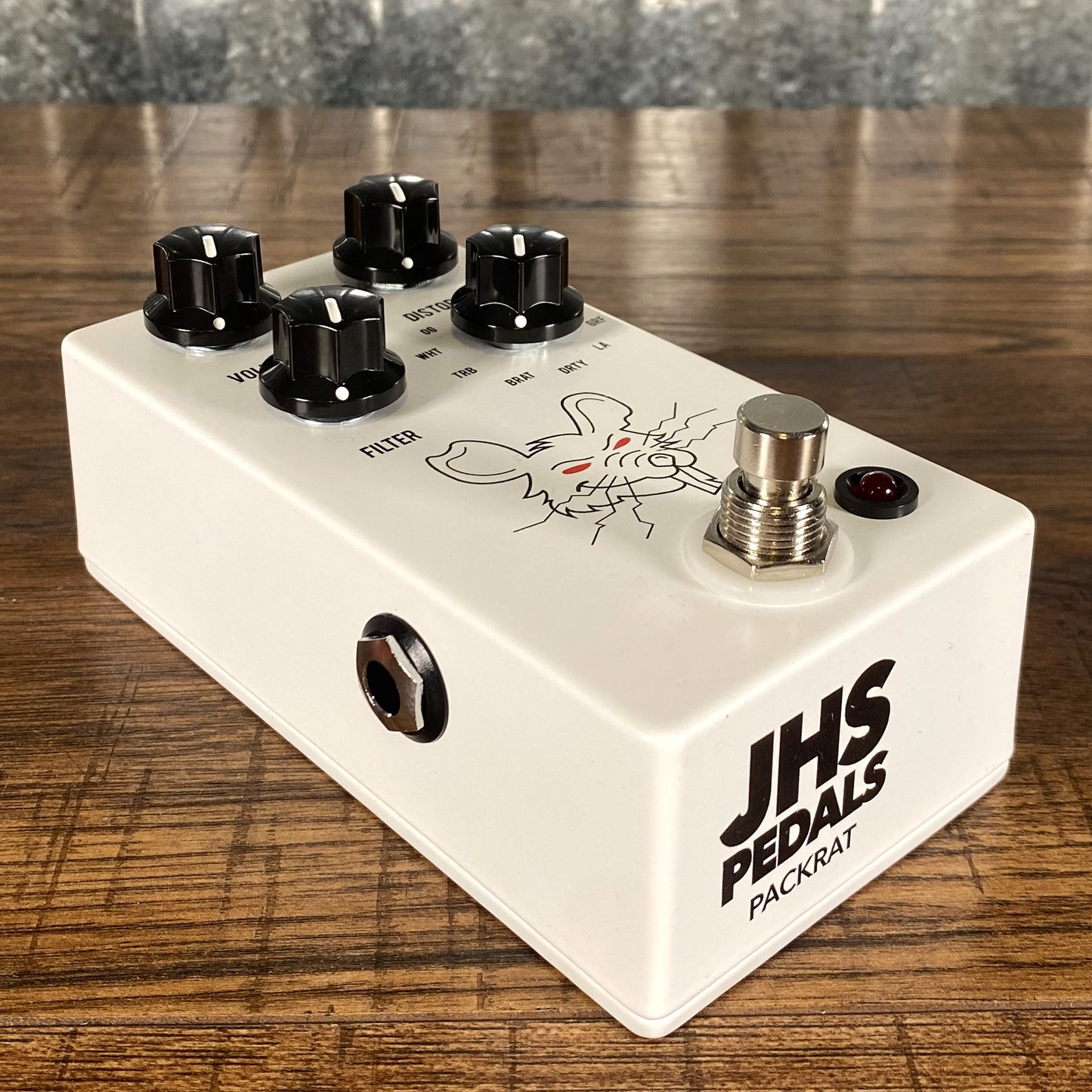 JHS Pedals Packrat 9 Rat Distortion Guitar Effect Pedal WHITE