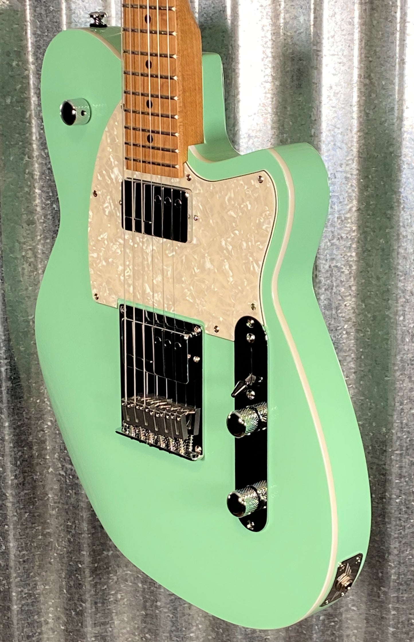 Reverend Crosscut Oceanside Green Guitar & Case #9839