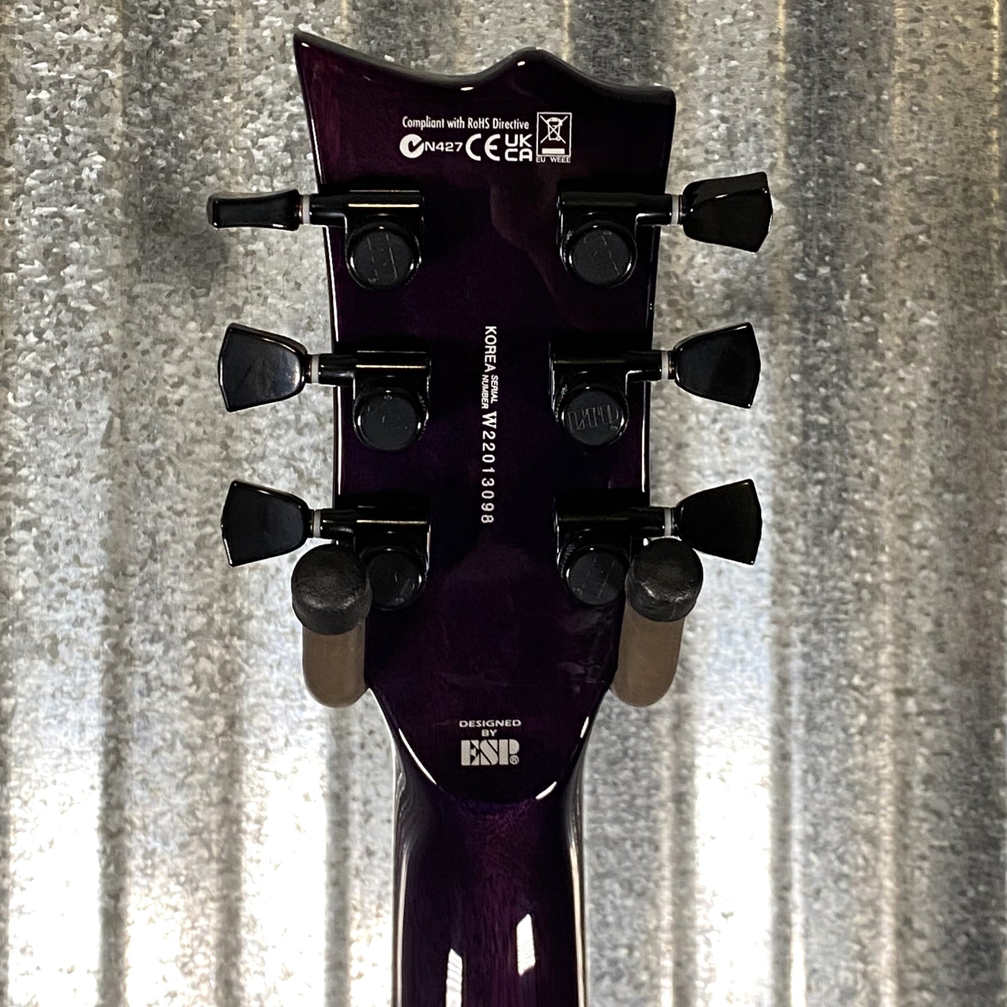 ESP LTD EC-1000 Eclipse Seymour Duncan See Thru Purple Guitar LEC1000FMSTP #3098 Used