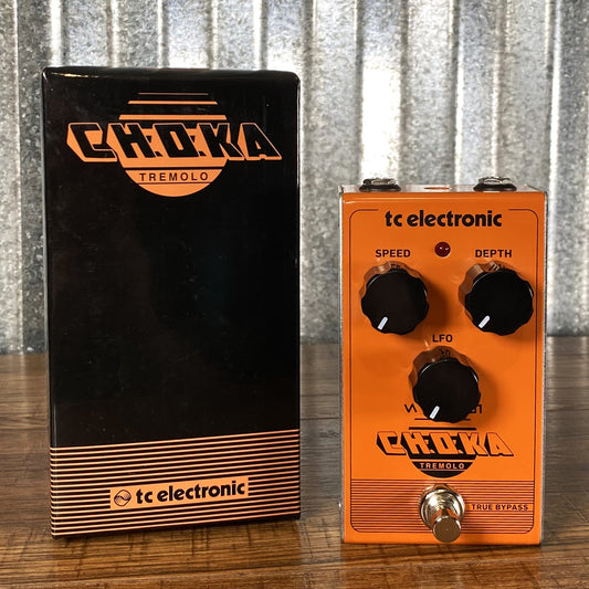 TC Electronic CHOKA Tremolo Guitar Effect Pedal Used