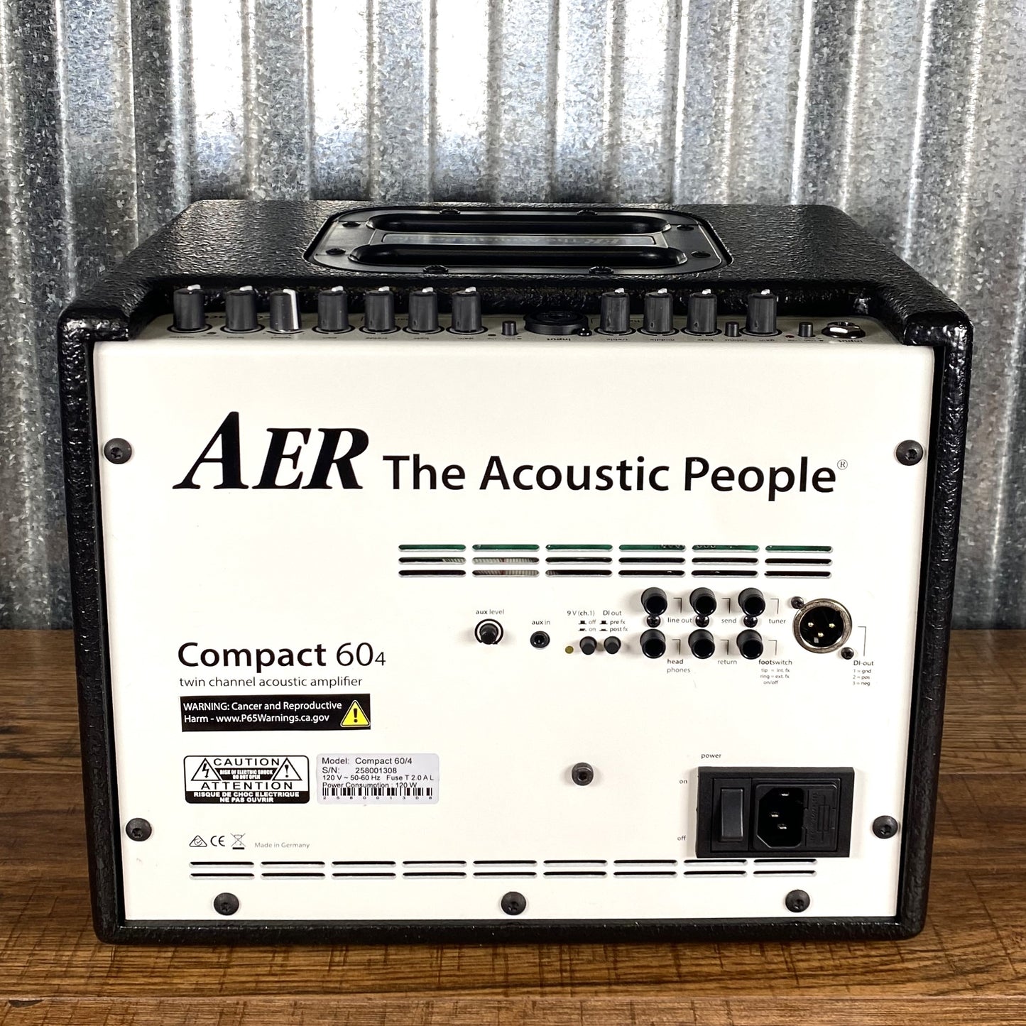 AER Compact 60/4 60 Watt 2x8" Two Channel with Effects Acoustic Guitar Amplifier Combo