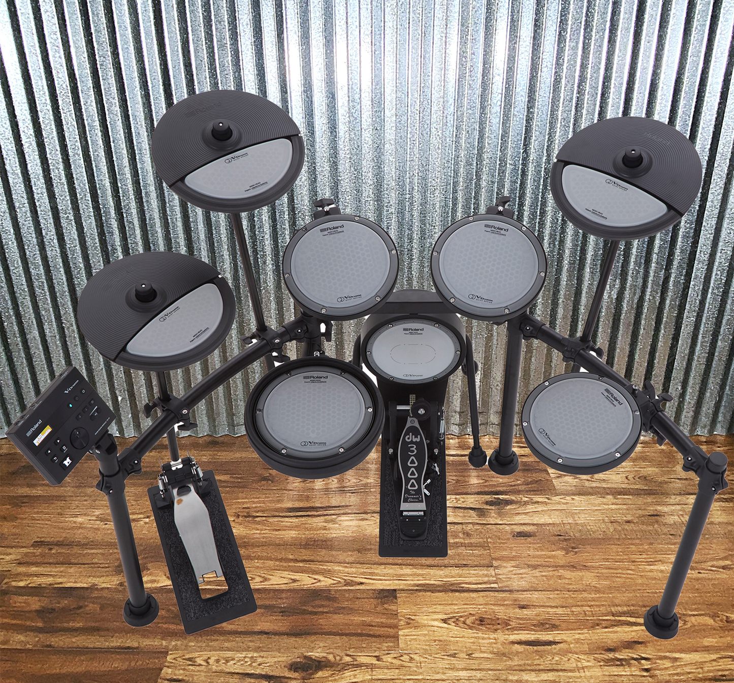 Roland VQD106 V-Drums Quiet Design TD-07 Kit & Stand