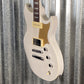 Reverend Sensei H90 Transparent White Guitar #65681 Blem