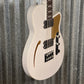 Reverend Dub King 4 String Semi Hollow Bass Transparent White #65891