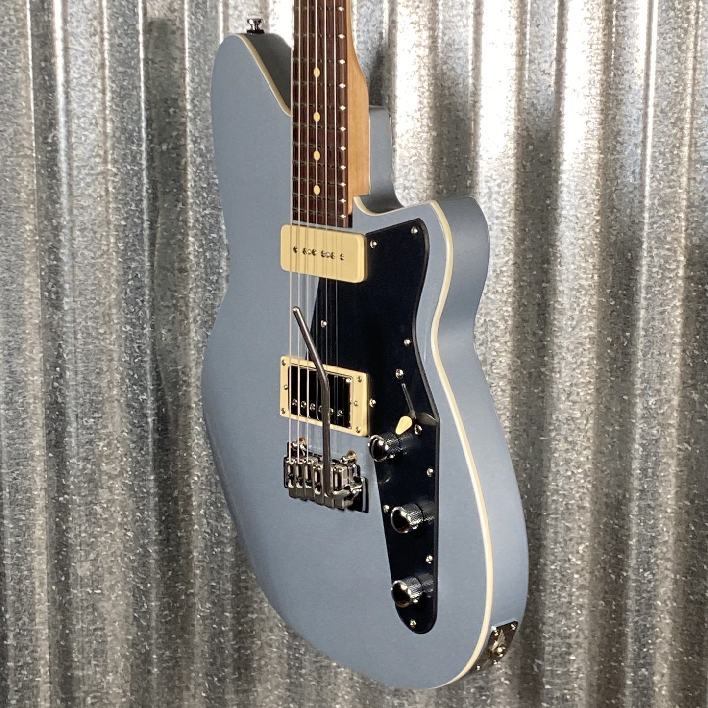 Reverend Double Agent W Metallic Silver Freeze Guitar #60018