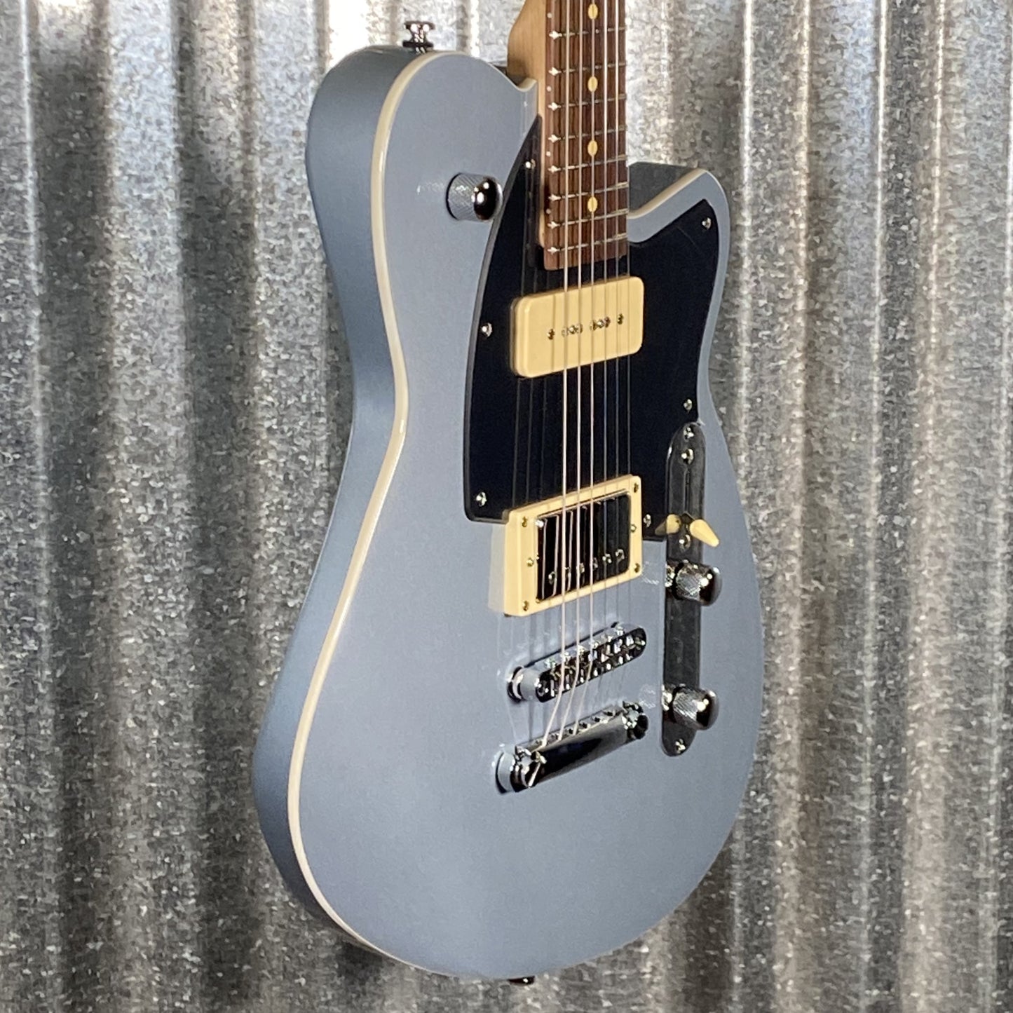 Reverend Double Agent OG Metallic Silver Freeze Guitar #65524