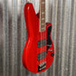 Reverend Thundergun 4 String Bass Transparent Cherry #65854