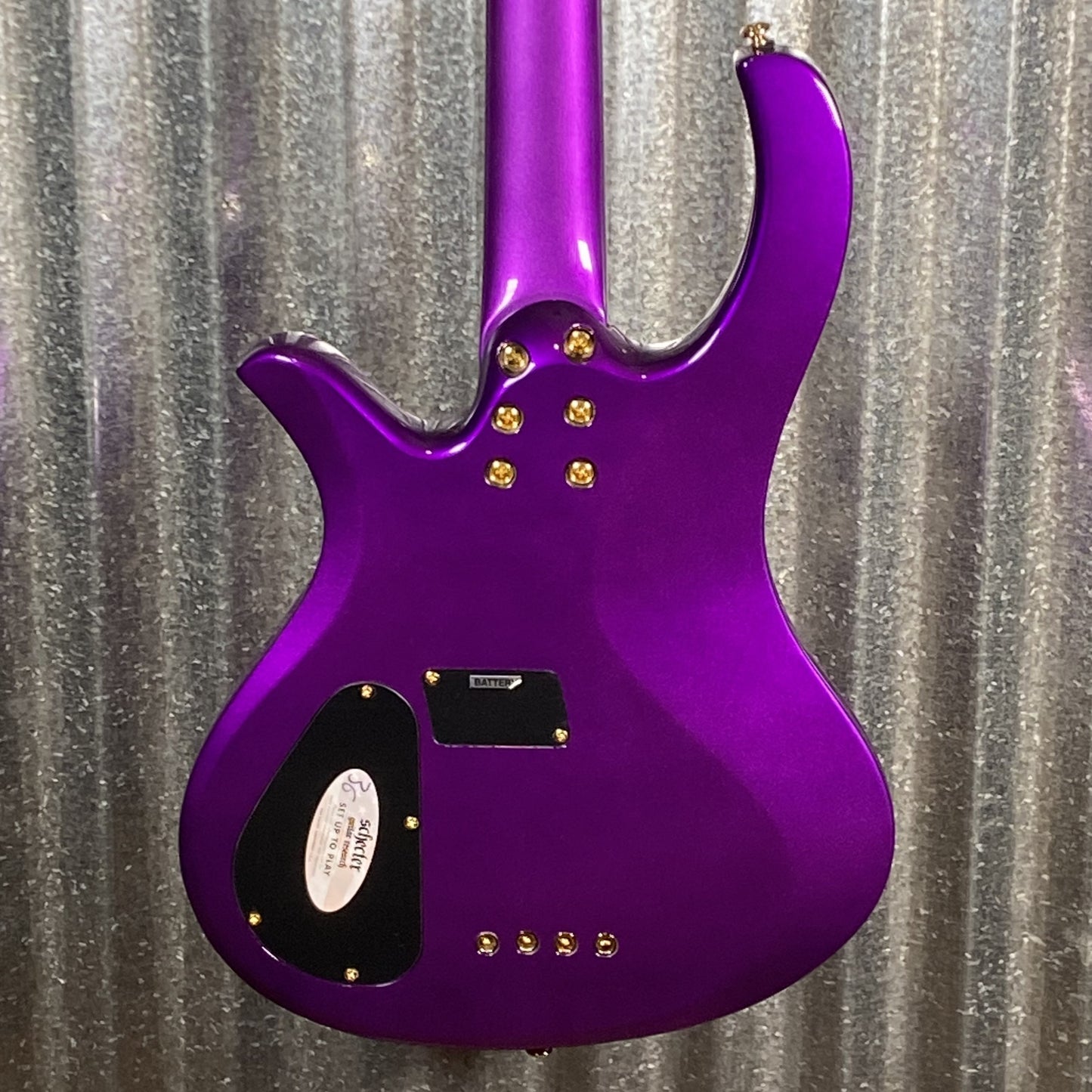 Schecter FreeZesicle-4 Ricky "Freeze" Smith Morris Day and the Time 4 String Bass Freeze Purple #1315