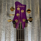 Schecter FreeZesicle-5 Ricky "Freeze" Smith Morris Day and the Time 5 String Bass Freeze Purple #1425