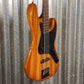 Schecter J-4 Exotic Zebrawood Faded Vintage Sunburst 4 String Jazz Bass #0447