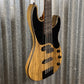 Schecter Model-T 5 Exotic 5 String Bass Natural Satin Black Limba #1190