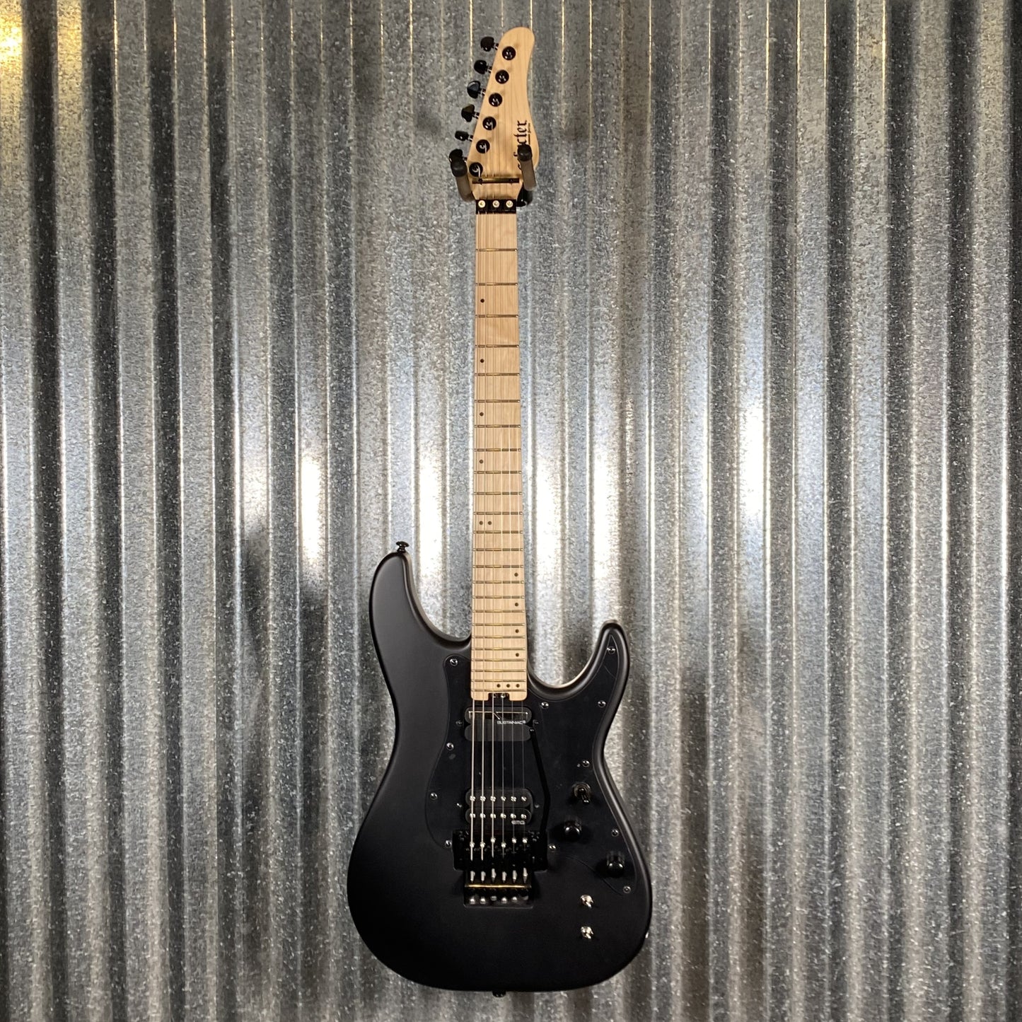 Schecter Sun Valley Super Shredder FR S Floyd Rose Sustainiac Satin Black Guitar #0244