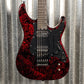 Schecter Sun Valley Super Shredder FR S Floyd Rose Sustainiac Red Reign Guitar #0142