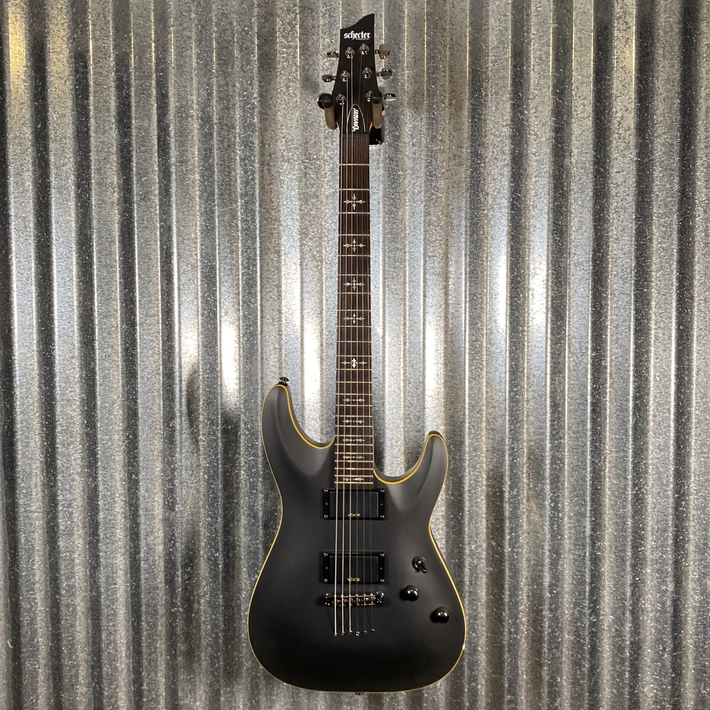 Schecter Demon 6 Aged Black Satin Guitar #0049