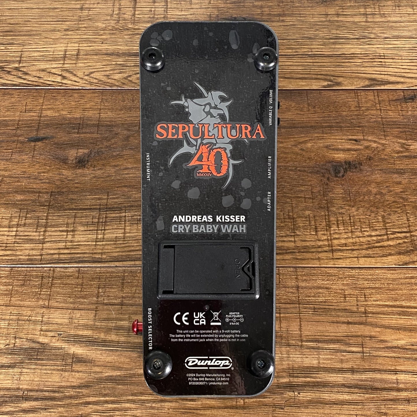 Dunlop AK95MMXXIV 40th Anniversary Sepultura Andrea Kisser Wah Guitar Effect Pedal