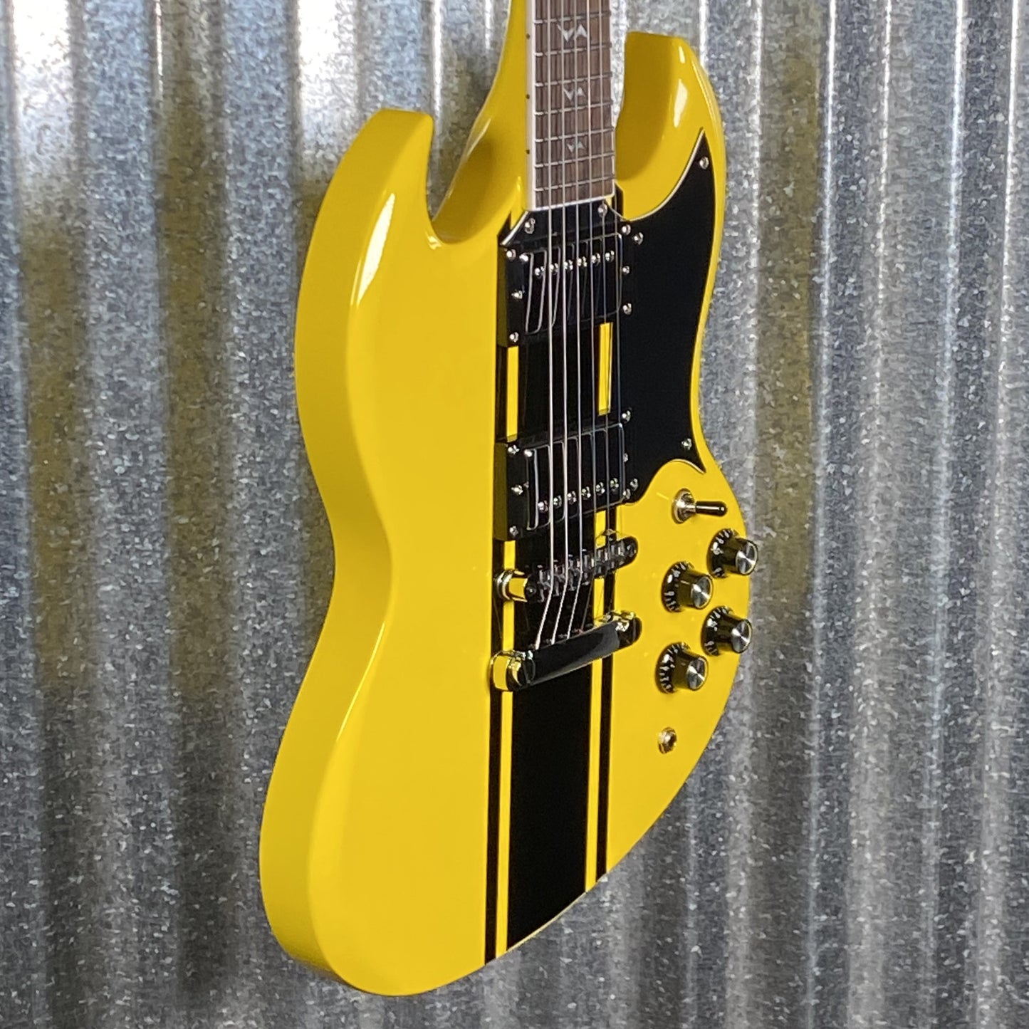 Westcreek Guitars Racer SG Offset Style Bumble-B Yellow #0072 Used