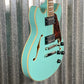 D'Angelico Guitars Premier Mini DC Semi Hollow Body Surf Green Tortoise Pickguard #7306