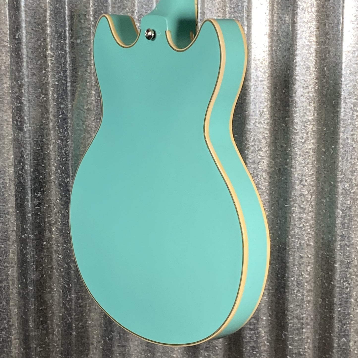 D'Angelico Guitars Premier Mini DC Semi Hollow Body Surf Green Tortoise Pickguard #7306