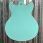 D'Angelico Guitars Premier Mini DC Semi Hollow Body Surf Green Tortoise Pickguard #7306