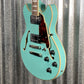 D'Angelico Guitars Premier Mini DC Semi Hollow Body Surf Green Tortoise Pickguard #7321