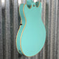 D'Angelico Guitars Premier Mini DC Semi Hollow Body Surf Green Tortoise Pickguard #7321