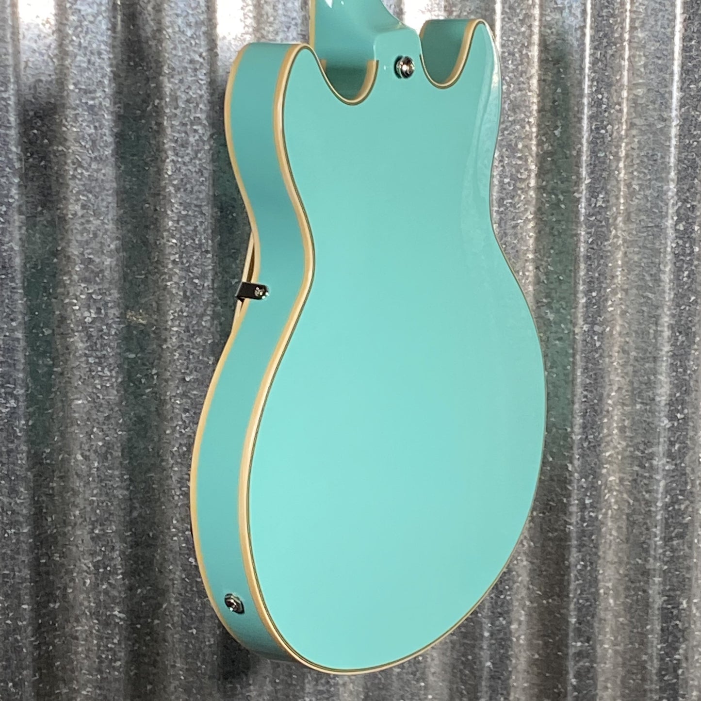 D'Angelico Guitars Premier Mini DC Semi Hollow Body Surf Green Tortoise Pickguard #7321