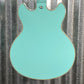 D'Angelico Guitars Premier Mini DC Semi Hollow Body Surf Green Tortoise Pickguard #7321