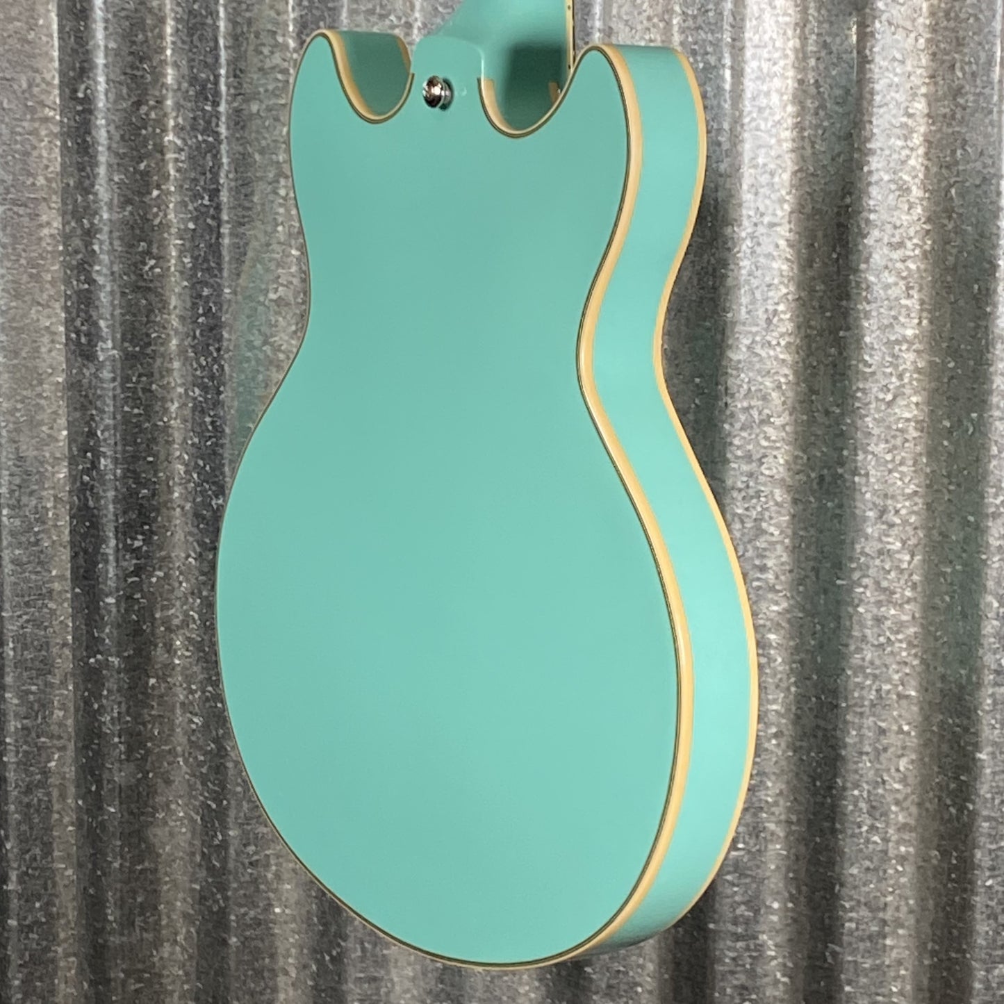 D'Angelico Guitars Premier Mini DC Semi Hollow Body Surf Green Tortoise Pickguard #7304