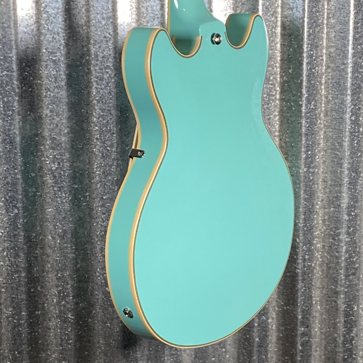 D'Angelico Guitars Premier Mini DC Semi Hollow Body Surf Green Tortoise Pickguard #7320