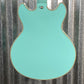 D'Angelico Guitars Premier Mini DC Semi Hollow Body Surf Green Tortoise Pickguard #7320