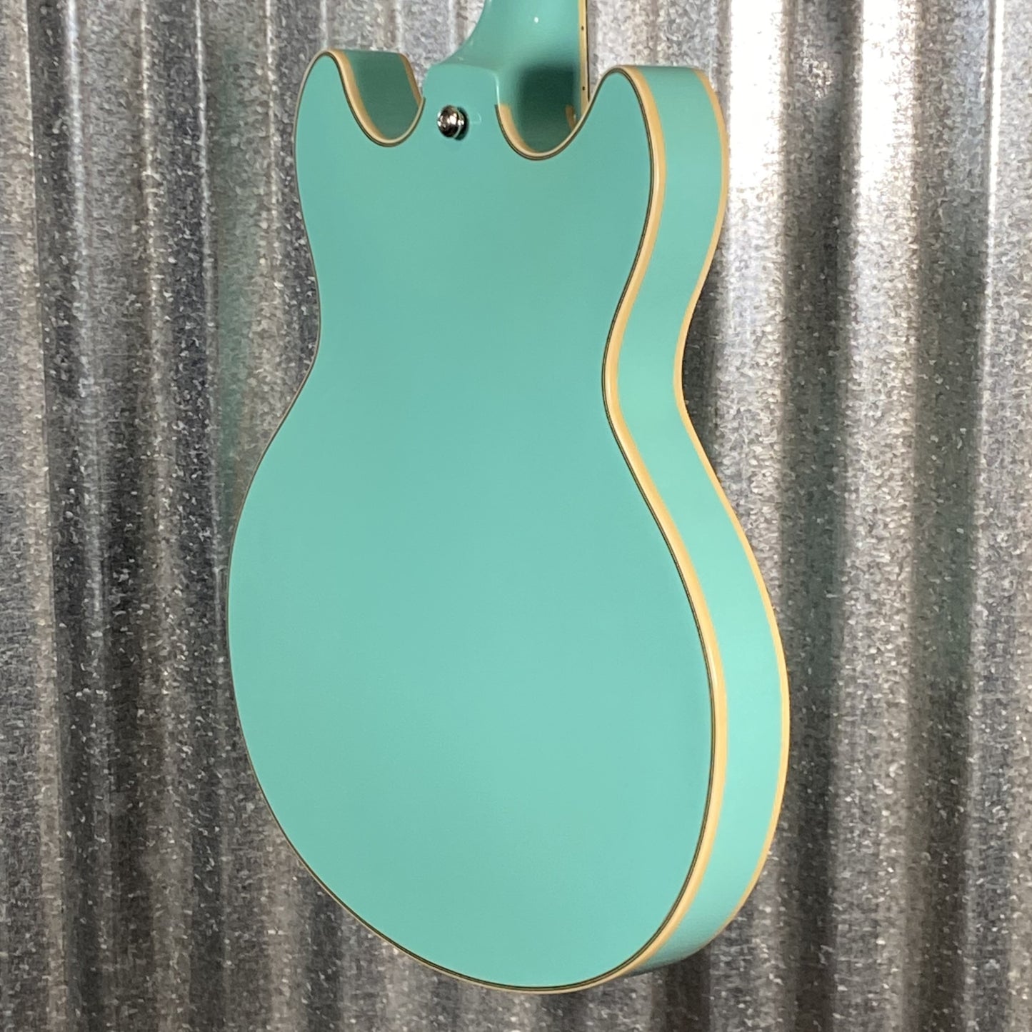 D'Angelico Guitars Premier Mini DC Semi Hollow Body Surf Green Tortoise Pickguard #7307