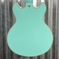 D'Angelico Guitars Premier Mini DC Semi Hollow Body Surf Green Tortoise Pickguard #7322