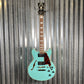 D'Angelico Guitars Premier Mini DC Semi Hollow Body Surf Green Tortoise Pickguard #7309