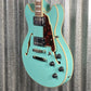 D'Angelico Guitars Premier Mini DC Semi Hollow Body Surf Green Tortoise Pickguard #7309