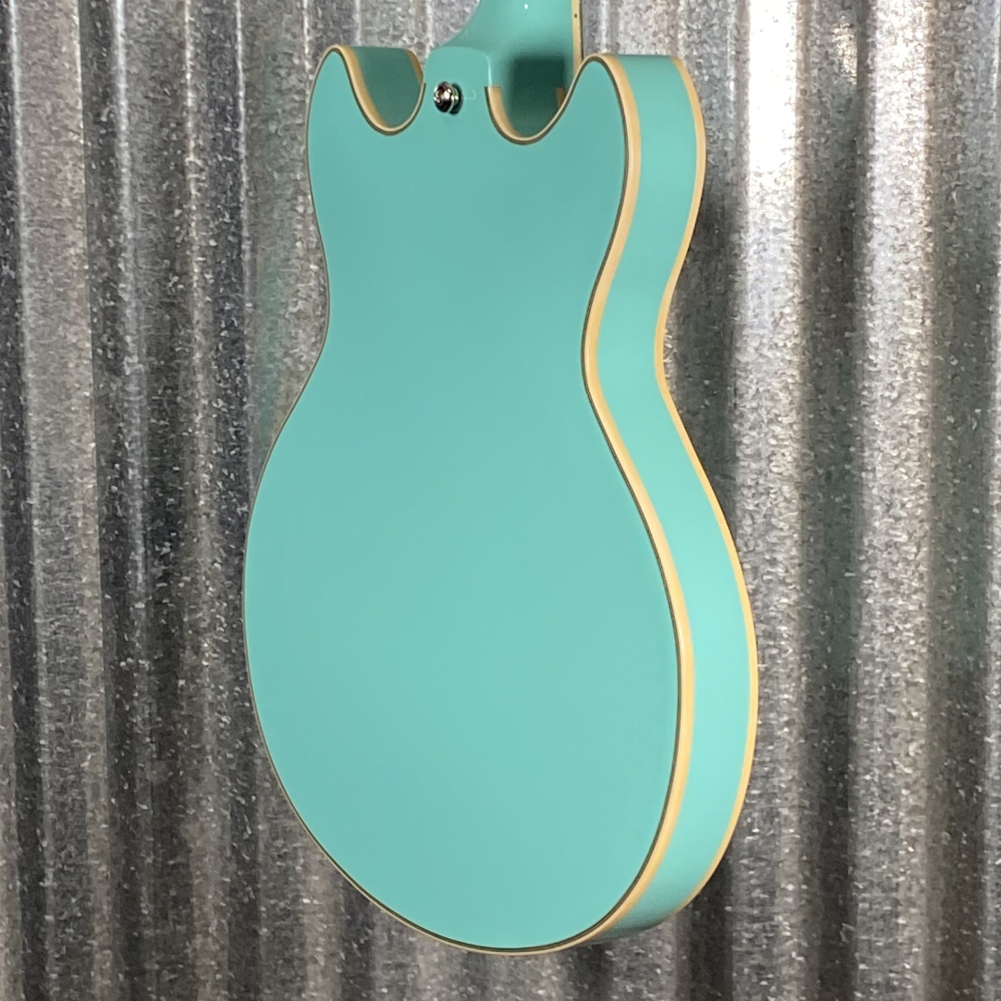 D'Angelico Guitars Premier Mini DC Semi Hollow Body Surf Green Tortoise Pickguard #7309