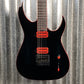 Schecter Sunset 6 ET Red Dawn Evertune Gloss Black Guitar #0109