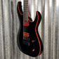 Schecter Sunset 6 ET Red Dawn Evertune Gloss Black Guitar #0109