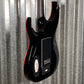 Schecter Sunset 6 ET Red Dawn Evertune Gloss Black Guitar #0109