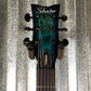 Schecter Solo-II Standard Ocean Blue Burst Burl Guitar #0816
