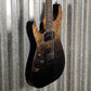 Schecter C-1 Standard Black Fade Burst Burl Left Hand Guitar #0454