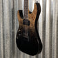 Schecter C-1 Standard Black Fade Burst Burl Left Hand Guitar #0454